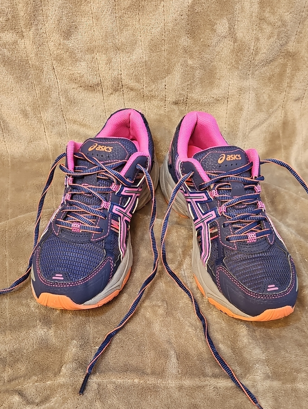 women's ASICS GEL-VENTURE 5 running shoes Teal & Pink